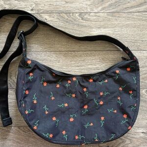 Baggu Painted Wildflower Medium Crescent Bag
